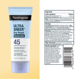Neutrogena Ultra Sheer Dry-Touch Sunblock SPF 45 Lotion, 3 fl oz