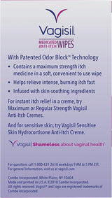 Vagisil Maximum Strength Anti-Itch Medicated Feminine Wipes