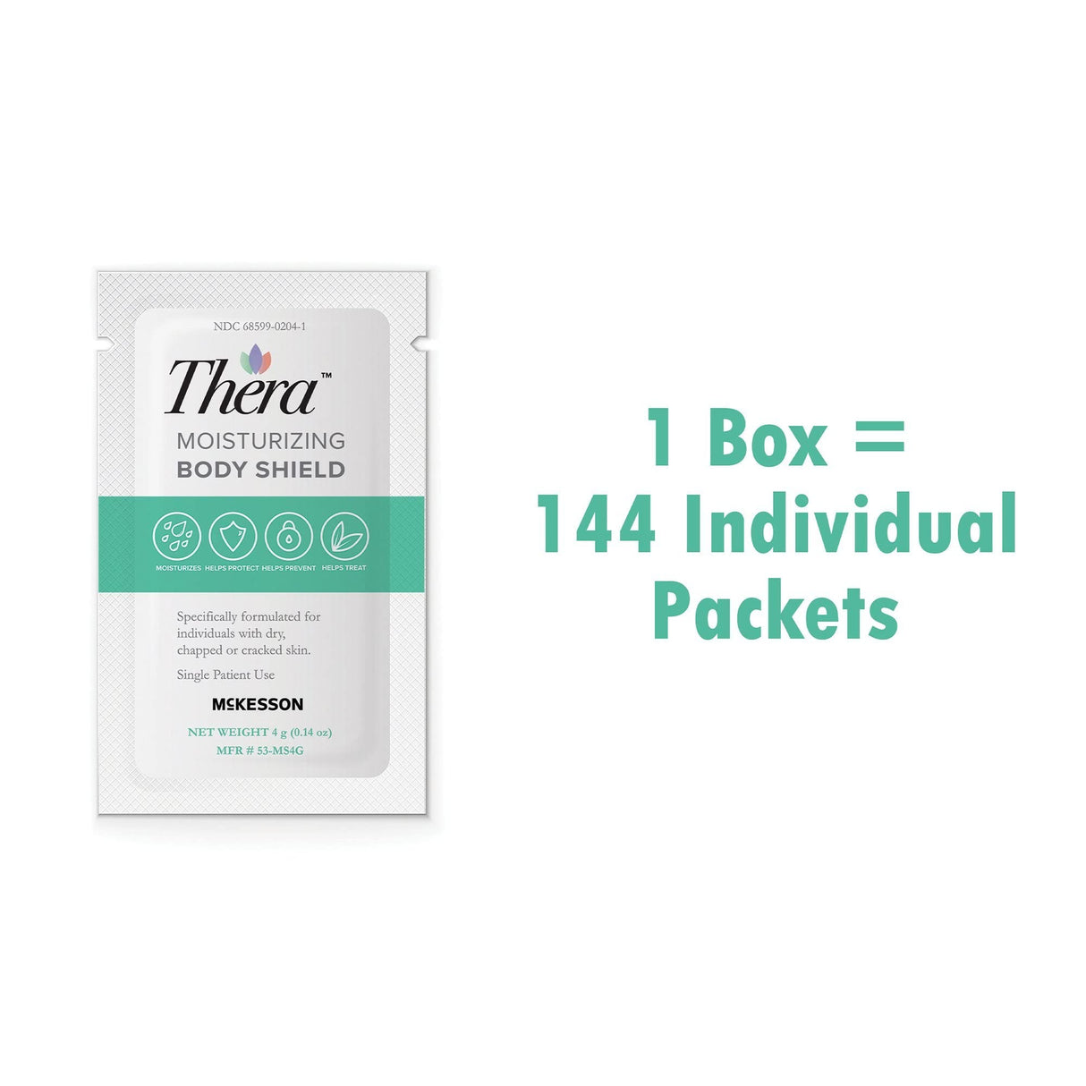 Thera Moisturizing Body Shield Cream, Scented, 4 g