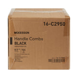 McKesson Handle Comb, Plastic, Black, 8.5"