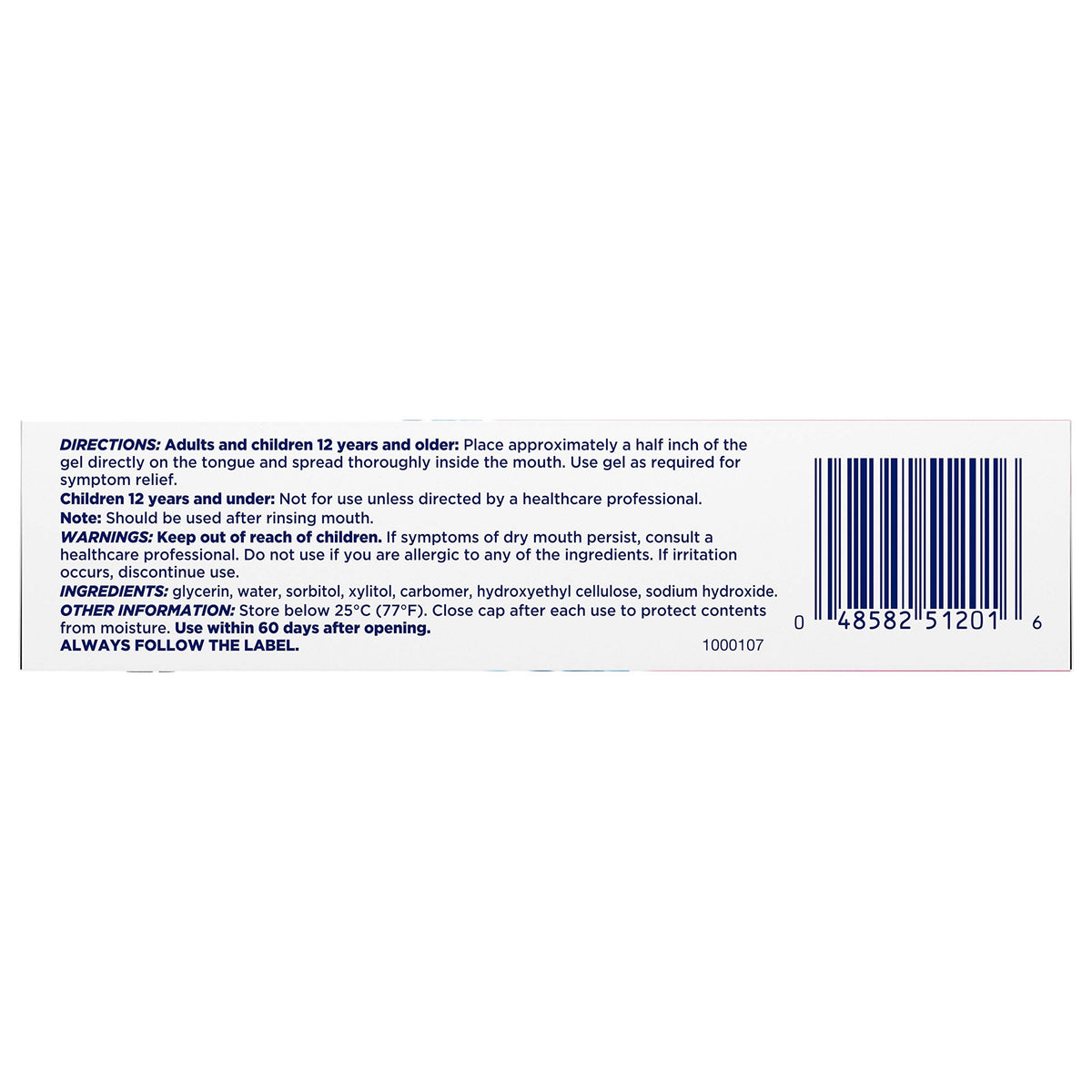 Biotene Dry Mouth Oral Balance Gel, Flavor Free, 1.5 oz