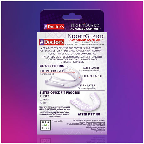 The Doctor’s Doctor's NightGuard Advanced Comfort Dental Protector, Single - 04203779922 - LL Medico