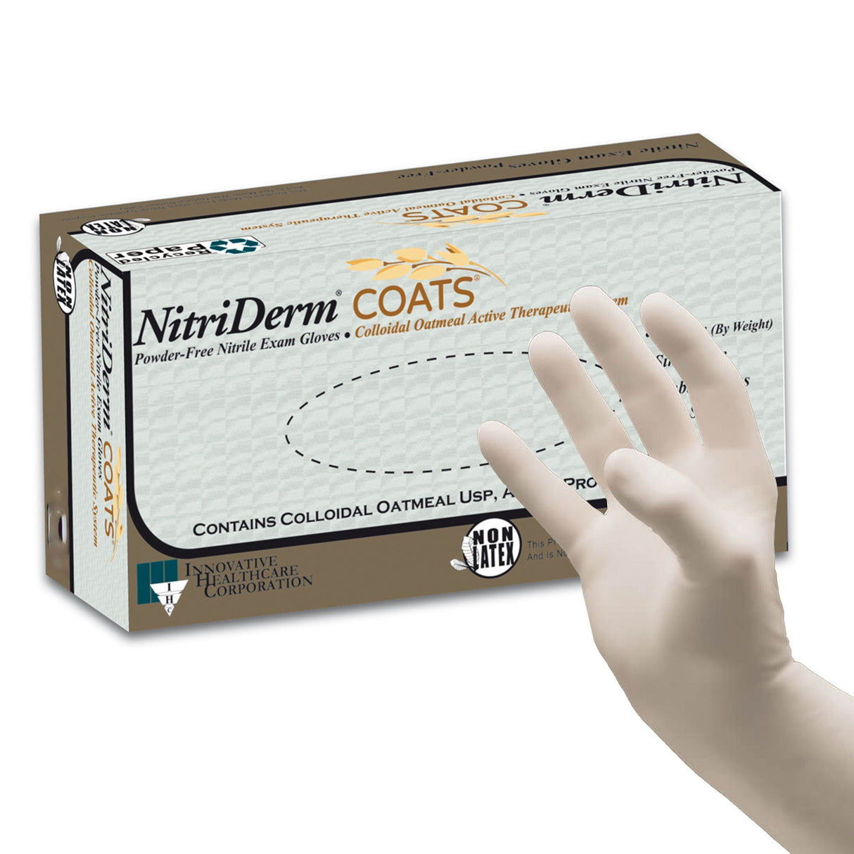 Innovative Healthcare NitriDerm Coats Nitrile Exam Glove - 125102-Box - LL Medico