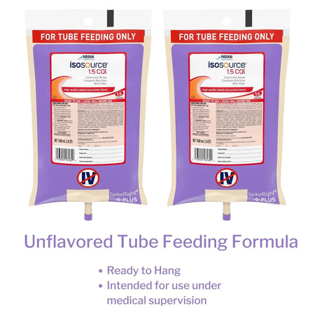 Isosource 1.5 Cal Tube Feeding Formula, Unflavored, 1500 mL - 10043900281824-Single - LL Medico