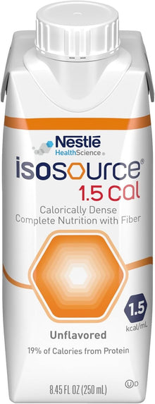 Isosource 1.5 Cal Tube Feeding Formula, Unflavored, 250 mL - 10043900181506-Case - LL Medico