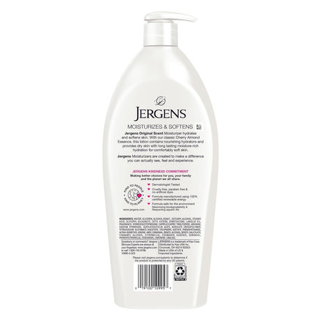 Jergens Original Cherry Almond Hand and Body Lotion, 10 oz - 01910010993-Single - LL Medico