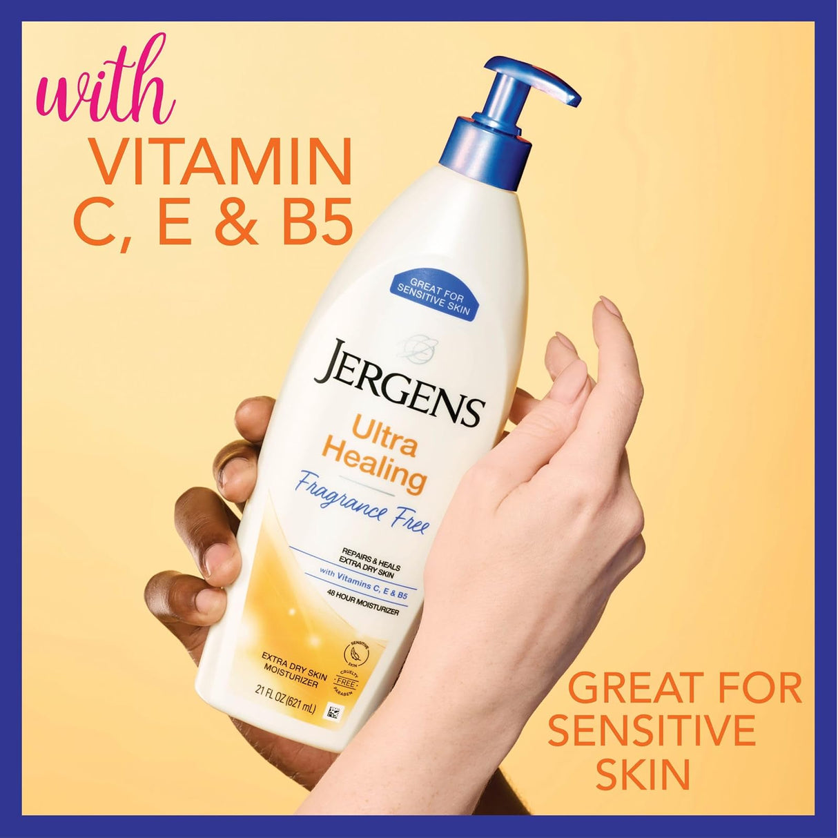 Jergens Ultra Healing Extra Dry Skin Moisturizer, 10-ounce Bottle - 01910010998-Single - LL Medico