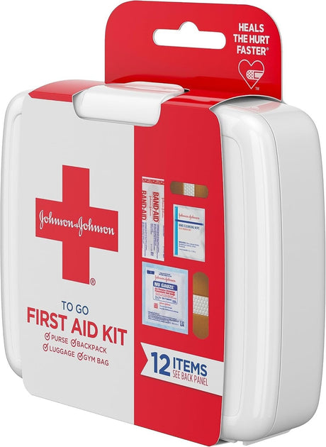 Johnson & Johnson To Go First Aid Kit, 12 Items - 38137008295-Single - LL Medico