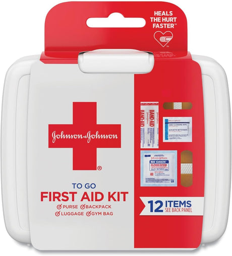 Johnson & Johnson To Go First Aid Kit, 12 Items - 38137008295-Single - LL Medico