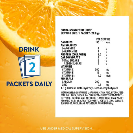 Juven Therapeutic Nutrition Drink Powder, Orange, 0.98 oz Packet - 66693-Pack - LL Medico