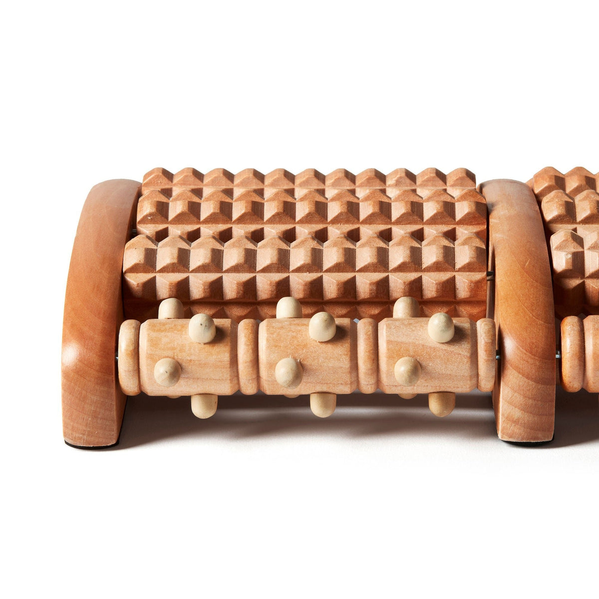 Kanjo Acupressure Foot Massager Multi-Roller, Wooden, 7" x 10" - KANROLLMW-Single - LL Medico