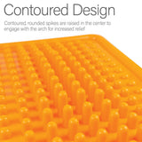 Kanjo Acupressure Foot Pain Relief Mat, Orange, 10.5" x 13.5" - KANFOOTO-Single - LL Medico