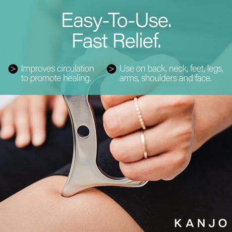Kanjo Myofascial Massager, Stainless Steel, 3.75 - KANMYOF-Single - LL Medico