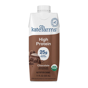 Kate Farms High Protein Nutrition Shake, Chocolate, Case/12 - 811112031482-Case - LL Medico