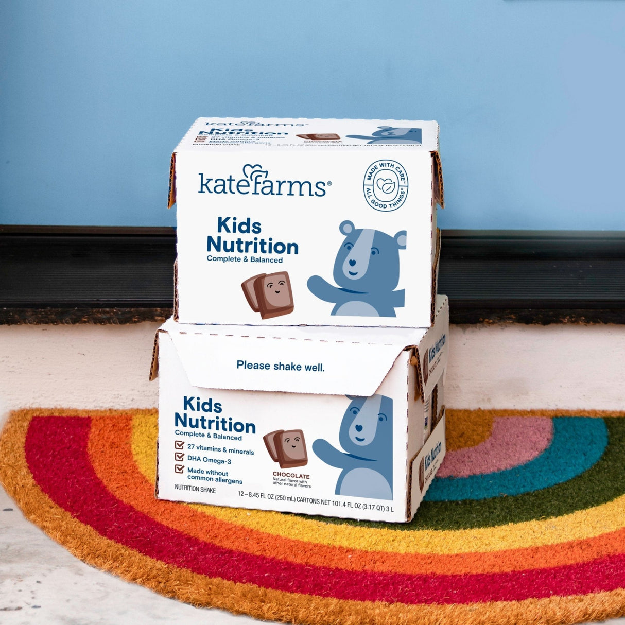 Kate Farms Kid's Nutrition Shake, Chocolate, Case/12 - 811112031222-Case - LL Medico