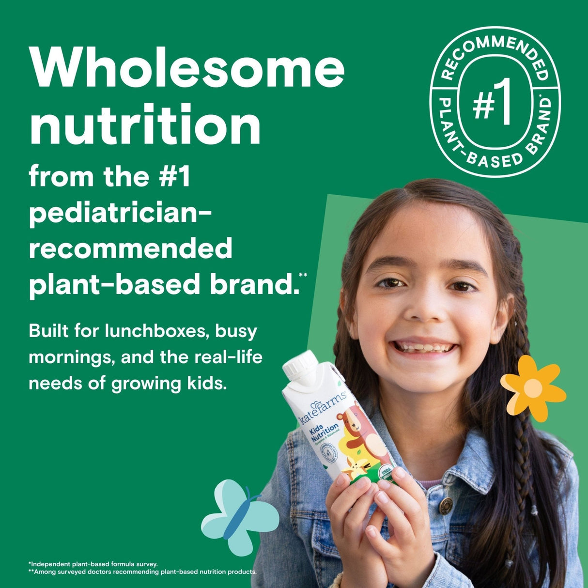 Kate Farms Kid's Nutrition Shake, Vanilla, Case/12 - 811112031208-Case - LL Medico