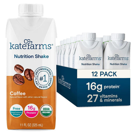Kate Farms Nutrition Shake, Coffee, Case/12 - 811112030638-Case - LL Medico