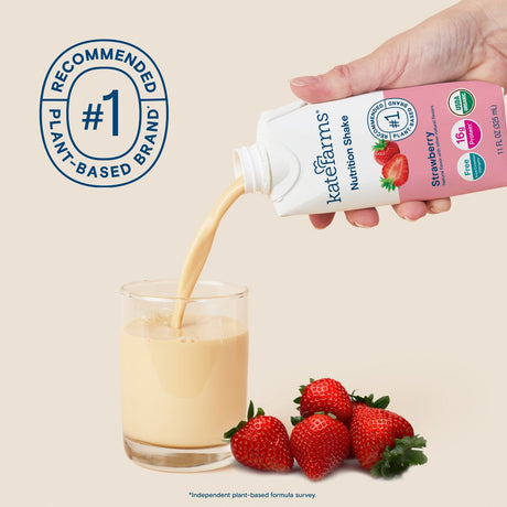 Kate Farms Nutrition Shake, Strawberry, Case/12 - 811112030799-Case - LL Medico