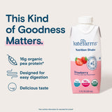 Kate Farms Nutrition Shake, Strawberry, Case/12 - 811112030799-Case - LL Medico