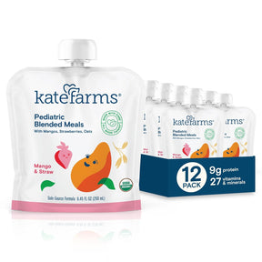 Kate Farms Pediatric Blended Meals, Mango & Strawberry, CS/12 - 811112030751-Case - LL Medico