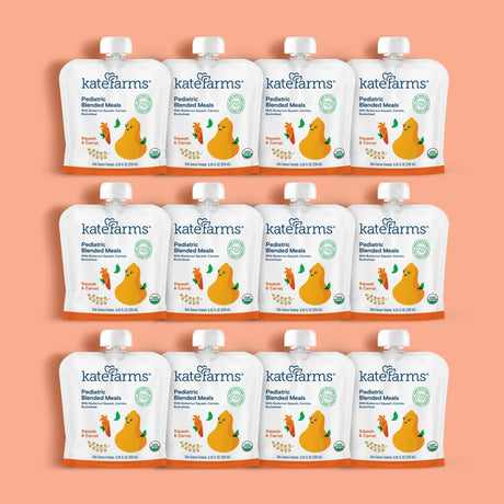 Kate Farms Pediatric Blended Meals, Squash & Carrot, CS/12 - 811112030119-Case - LL Medico