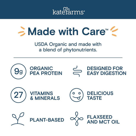 Kate Farms Pediatric Peptide Formula 1.0, Vanilla - 811112030539-Single - LL Medico