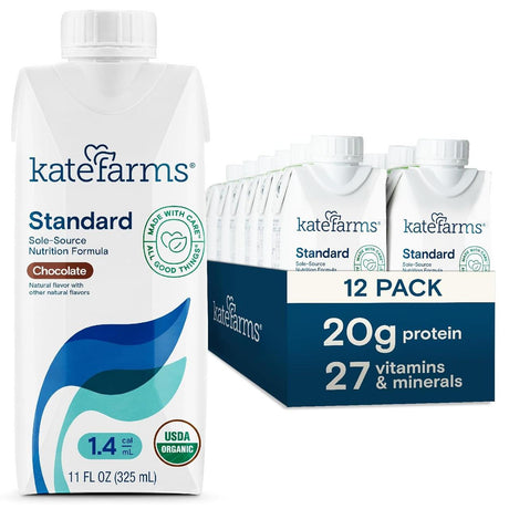 Kate Farms Standard Formula 1.4, Chocolate, CS/12 - 811112030454-Case - LL Medico