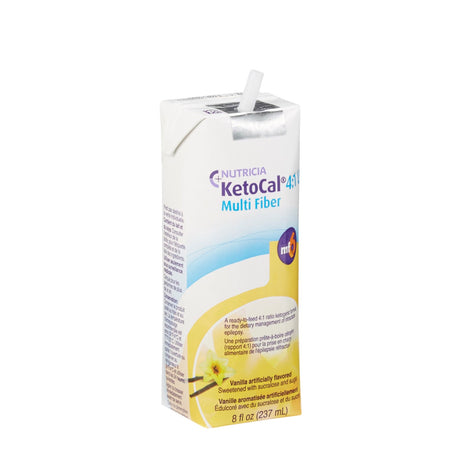 KetoCal 4:1 LQ Multi Fiber Oral Supplement, Vanilla, 8 oz - 113354-Single - LL Medico