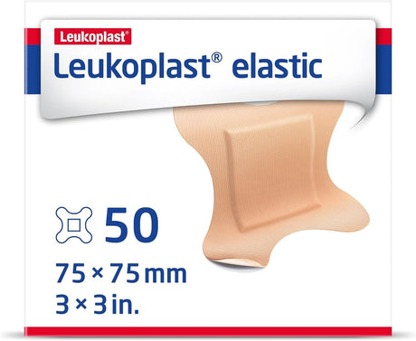 Leukoplast Elastic Adhesive Strip, Sterile, Tan, 1" x 3" - 7645606-Box - LL Medico