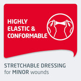 Leukoplast Elastic Adhesive Strip, Tan, Sterile, 1 1/2" x 2" - 7645612-Box - LL Medico