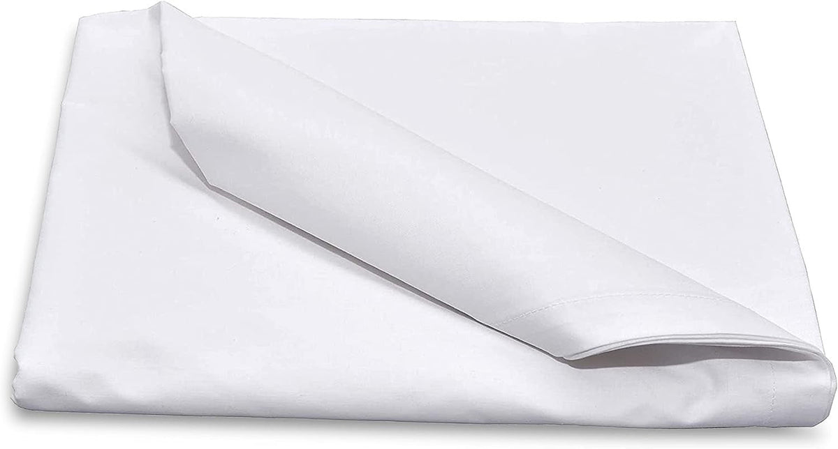 Lew Jan Textile Flat Bed Sheet, Twin, 66" x 104", White - V21-660430-Single - LL Medico