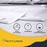 Lew Jan Textile Flat Bed Sheet, Twin, 66" x 104", White - V21-660430-Single - LL Medico