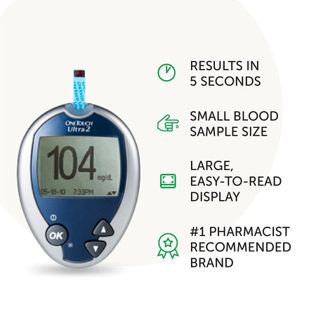 LifeScan OneTouch Ultra 2 Blood Glucose Meter - 53885004601-Single - LL Medico