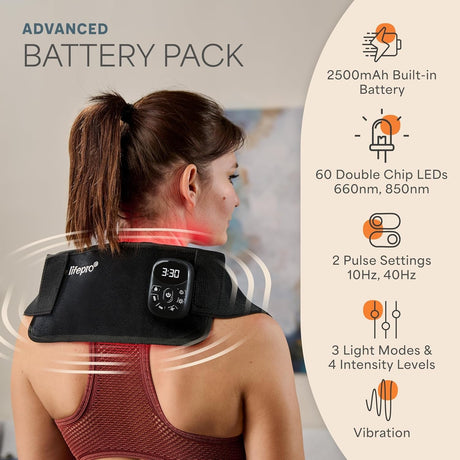 Light Therapy Belt Allevared Pro 6 7/8 X 49 3/5" - LP-ALVRDP-BLK-RTL-Single - LL Medico