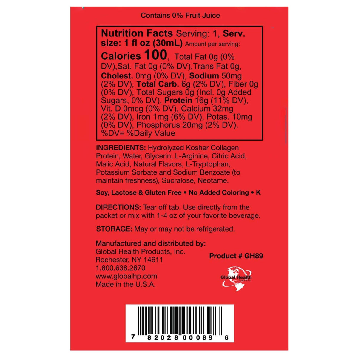 LiquaCel Concentrated Liquid Protein, Apple, 1 oz - GH-89-Single - LL Medico