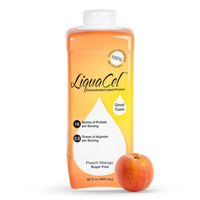 LiquaCel Concentrated Liquid Protein Supplement, Peach Mango, 32 oz - GH-87-Single - LL Medico