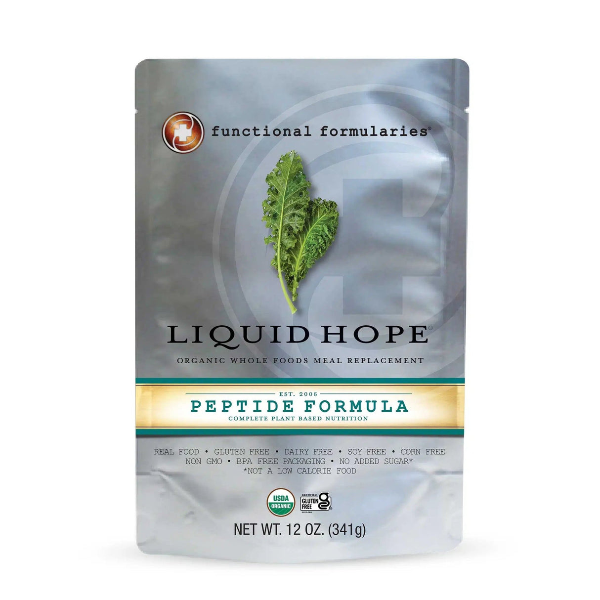 Liquid Hope Peptide Adult Formula, Unflavored - LHPWS124-Each - LL Medico