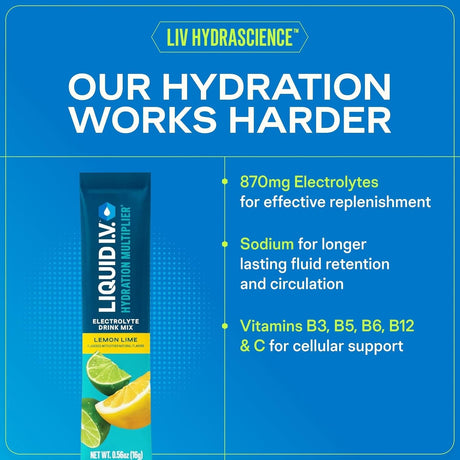 Liquid I.V. Hydration Multiplier Electrolyte Drink Mix, Passion Fruit, 0.56 oz - LVM-6002-Box - LL Medico
