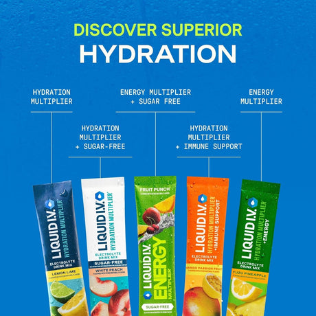 Liquid I.V. Hydration Multiplier Electrolyte Drink Mix, Passion Fruit, 0.56 oz - LVM-6002-Box - LL Medico