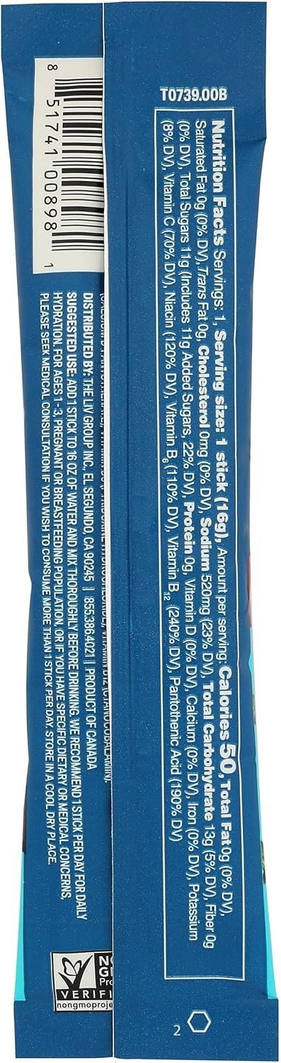 Liquid I.V. Hydration Multiplier Electrolyte Drink Mix, Strawberry, 0.56 oz - LVM-6015-Box - LL Medico