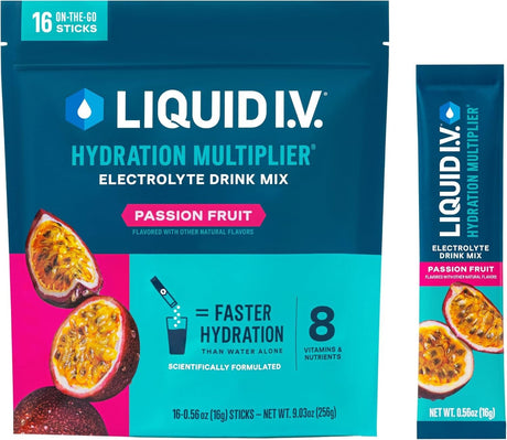 Liquid I.V. Hydration Multiplier Electrolyte Drink Mix, Tropical Punch, 0.56 oz - LVM-6021-Pack - LL Medico