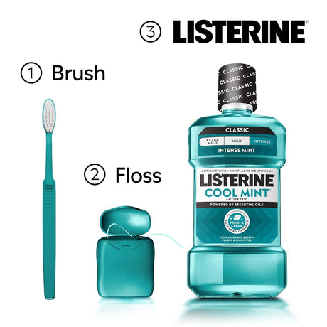 Listerine Antiseptic Mouthwash Cool Mint, 500 mL - 42002040272-Single - LL Medico