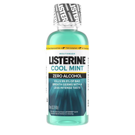 Listerine Cool Mint Zero Alcohol Mouthwash, 3.2 oz - 524283000-Single - LL Medico