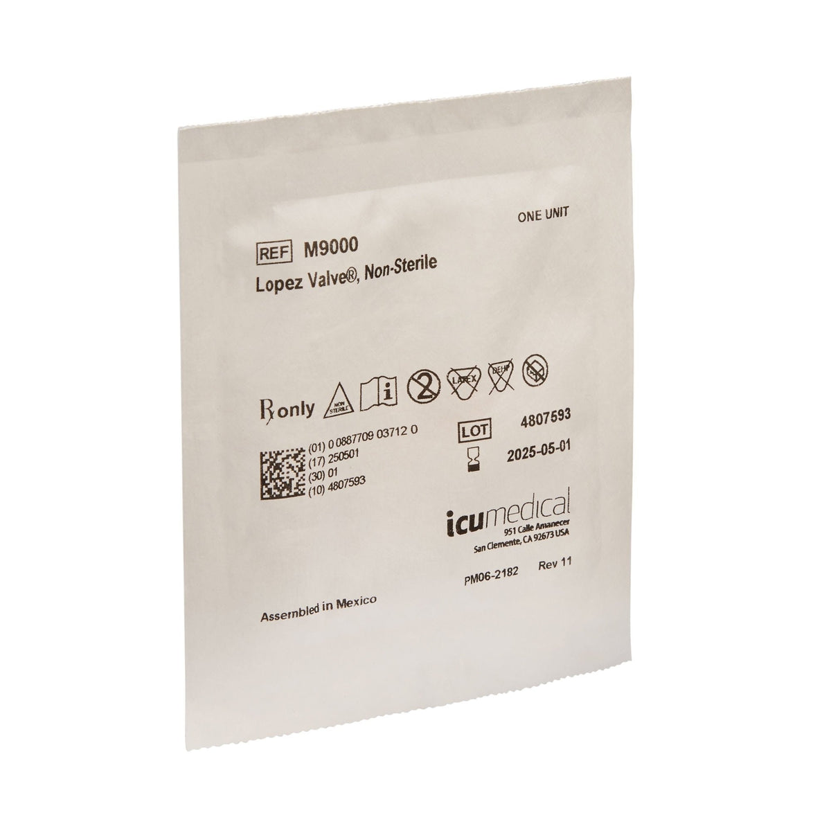 Lopez Enteral Valve Feeding Tube Adapter - M9000-Single - LL Medico