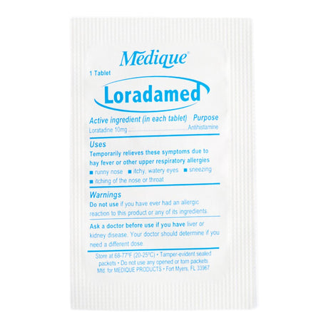 Loradamed Loratadine Allergy Relief, 10 mg, Tablet, Non-Drowsy - 20350-Box - LL Medico