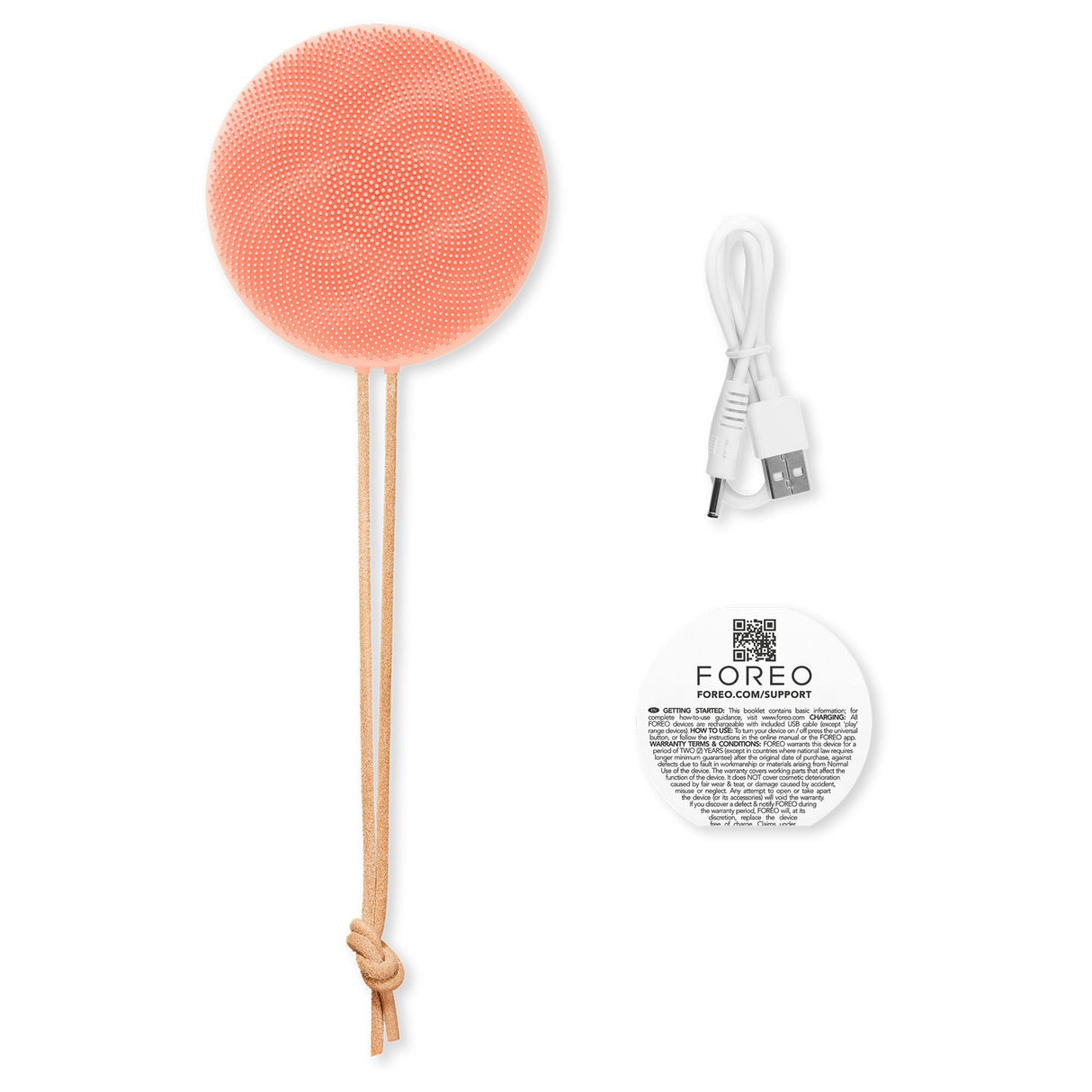 LUNA 4 body Massaging Body Brush, Perfect Peach - F1382-Single - LL Medico