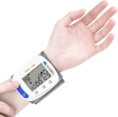 Mabis Digital Wrist Blood Pressure Monitor, Adult Cuff - 04-615-001-Single - LL Medico
