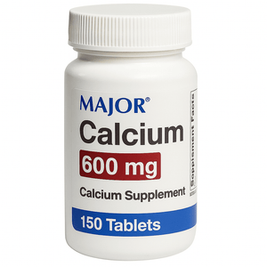 Major Calcium Carbonate Joint Health Supplement, 600 mg - 20555000500 - LL Medico