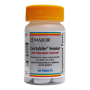 Major CertaVite Senior Multivitamin Supplement, 60 tablets - 00904548652 - LL Medico