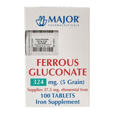 Major Iron Mineral Supplement, 324 mg - 20555001900 - LL Medico
